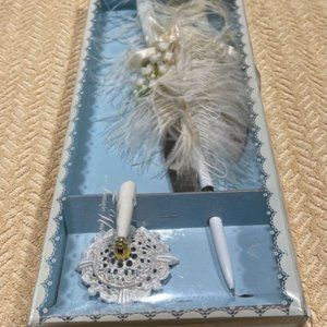 Treasure Masters Wedding Guest Register Pen, Cake Knife/Server, Garters